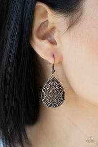 Paparazzi "Mayan Mecca" Copper Earrings Paparazzi Jewelry