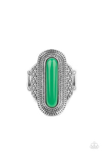 Paparazzi "Dubai Distraction" Green Ring Paparazzi Jewelry