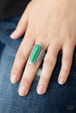 Paparazzi "Dubai Distraction" Green Ring Paparazzi Jewelry