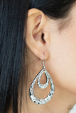 Paparazzi "Museum Muse" Silver Earrings Paparazzi Jewelry