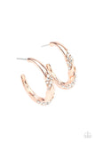 Paparazzi "Subliminal Shimmer" Copper Earrings Paparazzi Jewelry