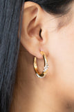 Paparazzi "Subliminal Shimmer" Gold Earrings Paparazzi Jewelry