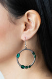 Paparazzi "Glamorous Garland" Green Earrings Paparazzi Jewelry