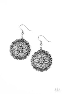 Paparazzi "Flower Shop Sparkle" White Earrings Paparazzi Jewelry