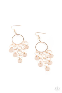 Paparazzi "Cyber Chime" Rose Gold Earrings Paparazzi Jewelry