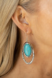 Paparazzi "Pasture Paradise" Blue Earrings Paparazzi Jewelry
