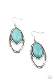 Paparazzi "Pasture Paradise" Blue Earrings Paparazzi Jewelry