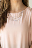 Paparazzi "Goddess Getaway" White Necklace & Earring Set Paparazzi Jewelry
