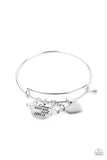 Paparazzi "Come What May and Love It" White Bracelet Paparazzi Jewelry