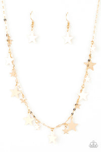 Paparazzi "Starry Shindig" Gold Necklace & Earring Set Paparazzi Jewelry