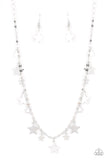 Paparazzi "Starry Shindig" Silver Necklace & Earring Set Paparazzi Jewelry