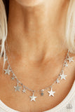 Paparazzi "Starry Shindig" Silver Necklace & Earring Set Paparazzi Jewelry