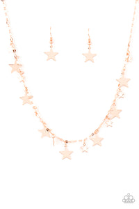 Paparazzi "Starry Shindig" Copper Necklace & Earring Set Paparazzi Jewelry