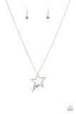 Paparazzi "Light Up The Sky" Silver Necklace & Earring Set Paparazzi Jewelry