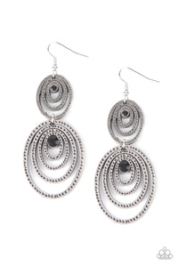 Paparazzi "Cosmic Twirl" Black Earrings Paparazzi Jewelry