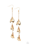 Paparazzi "Arrival Chime" Gold Earrings Paparazzi Jewelry