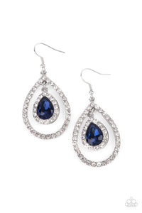 Paparazzi "Blushing Bride" Blue Earrings Paparazzi Jewelry