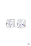 Paparazzi "Times Square Timeless" White Post Earrings Paparazzi Jewelry