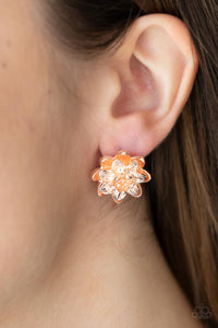 Paparazzi "Water Lily Love" Rose Gold Post Earrings Paparazzi Jewelry