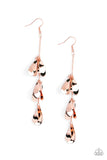 Paparazzi "Arrival Chime" Copper Earrings Paparazzi Jewelry