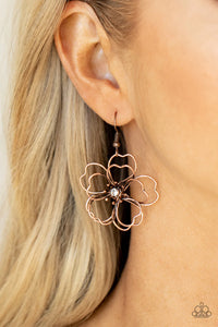 Paparazzi "Petal Power" Copper Earrings Paparazzi Jewelry