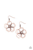 Paparazzi "Petal Power" Copper Earrings Paparazzi Jewelry