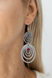 Paparazzi "Cosmic Twirl" Red Earrings Paparazzi Jewelry