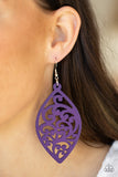 Paparazzi "Coral Garden" Purple Earrings Paparazzi Jewelry