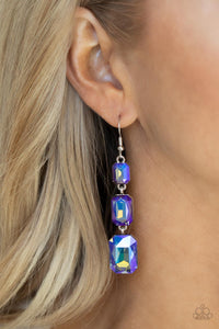 Paparazzi "Cosmic Red Carpet" Blue Oil Spill Earrings Paparazzi Jewelry