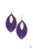 Paparazzi "Tahiti Tankini" Purple Earrings Paparazzi Jewelry
