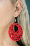 Paparazzi "Tropical Reef" Red Earrings Paparazzi Jewelry