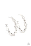 Paparazzi "Swoon-Worthy Sparkle" White Post Earrings Paparazzi Jewelry