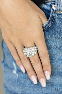 Paparazzi "Gatsby Girl" White Exclusive Ring Paparazzi Jewelry