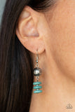 Paparazzi "Oasis Goddess" Blue Necklace & Earring Set Paparazzi Jewelry