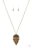 Paparazzi "Canopy Cruise" Brass Necklace & Earring Set Paparazzi Jewelry