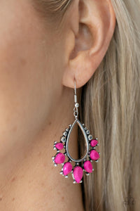 Paparazzi "Flamboyant Ferocity" Pink Earrings Paparazzi Jewelry