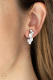 Paparazzi "Cosmic Celebration" White Clip On Earrings Paparazzi Jewelry