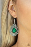 Paparazzi "Fanciful Droplets" Green Earrings Paparazzi Jewelry