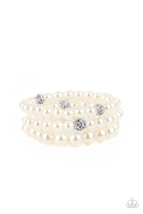 Paparazzi Bracelet ~ Day Trip Trinket - White – Paparazzi Jewelry | Online  Store | DebsJewelryShop.com
