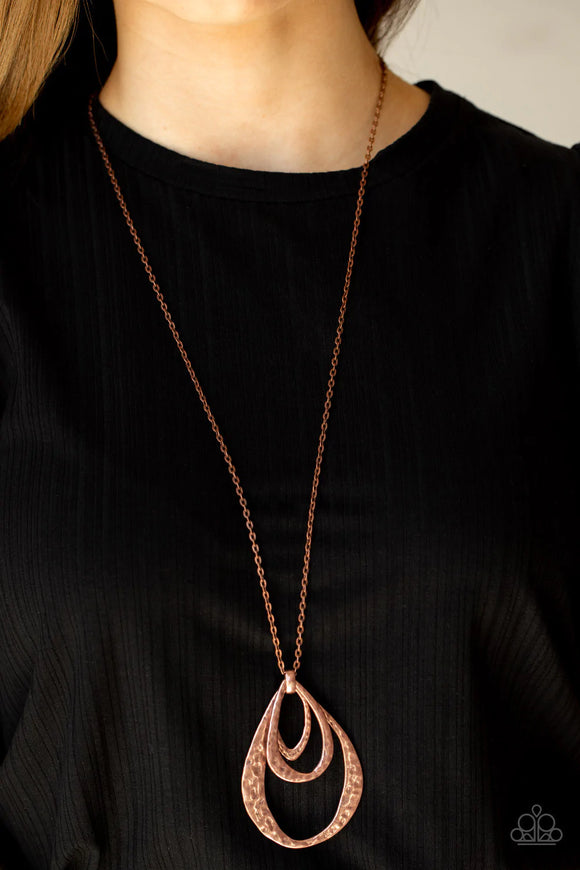 Paparazzi urban online artisan copper necklace