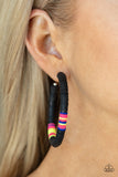 Paparazzi "Colorfully Contagious" Black Earrings Paparazzi Jewelry