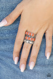 Paparazzi "Mojave Monument" Orange Ring Paparazzi Jewelry