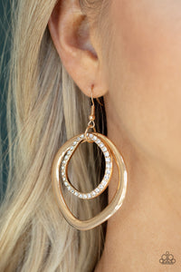Paparazzi "Spinning With Sass" Gold Earrings Paparazzi Jewelry