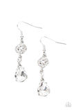 Paparazzi "Graceful Glimmer" White Earrings Paparazzi Jewelry