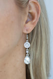 Paparazzi "Graceful Glimmer" White Earrings Paparazzi Jewelry
