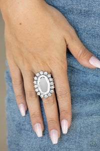 Paparazzi "Bling Of All Bling" White Ring Paparazzi Jewelry