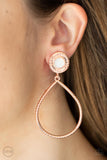 Paparazzi "Fairytale Finish" Copper Clip On Earrings Paparazzi Jewelry
