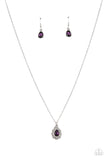 Paparazzi "Vintage Validation" Purple Necklace & Earring Set Paparazzi Jewelry