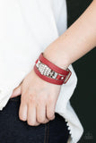 Paparazzi "Ultra Urban" Red Wrap Bracelet Paparazzi Jewelry