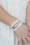 Paparazzi "Ultra Urban" White Wrap Bracelet Paparazzi Jewelry